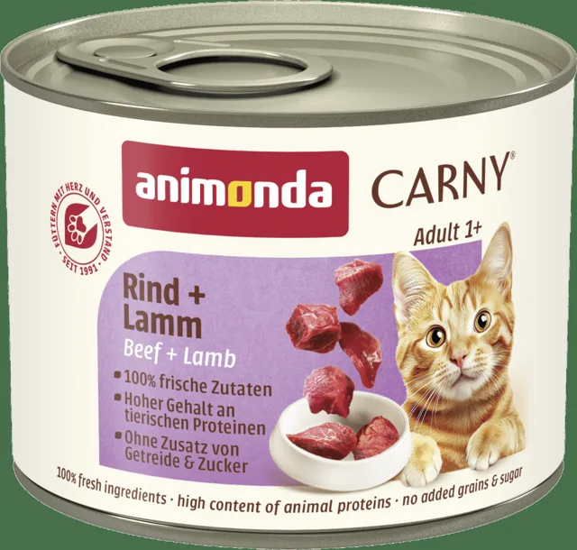 Konzerva Animonda Carny Adult hovězí + jehněčí 200g