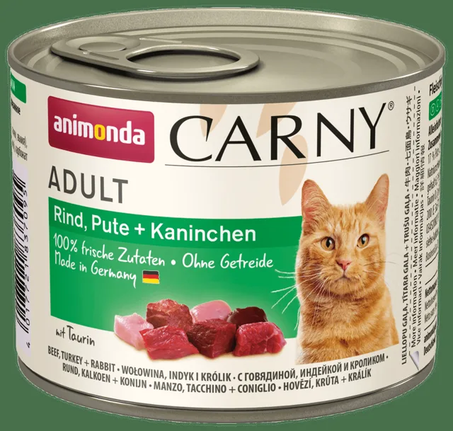 Konzerva ANIMONDA Carny Adult hovězí, krocan, králík 200g