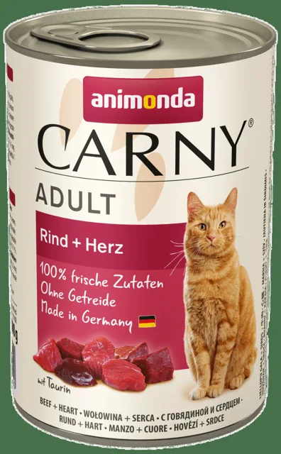 Konzerva ANIMONDA Carny Adult hovězí + srdíčka 400g