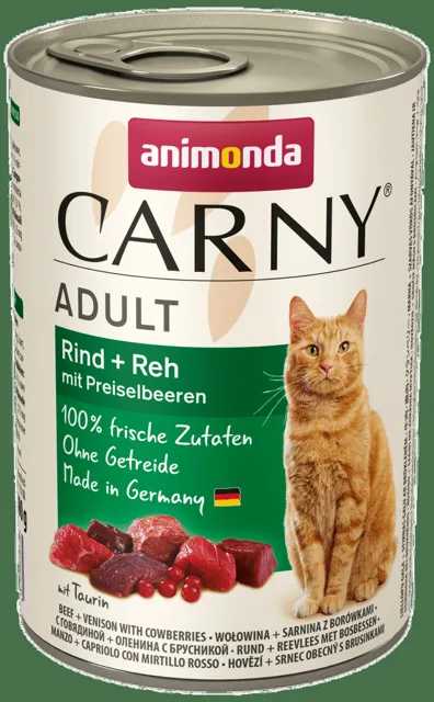 Konzerva ANIMONDA Carny Adult hovězí + zvěřina s brusinkami 400g