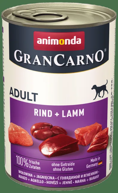 Konzerva Animonda Gran Carno Adult hovězí + jehněčí maso 400g