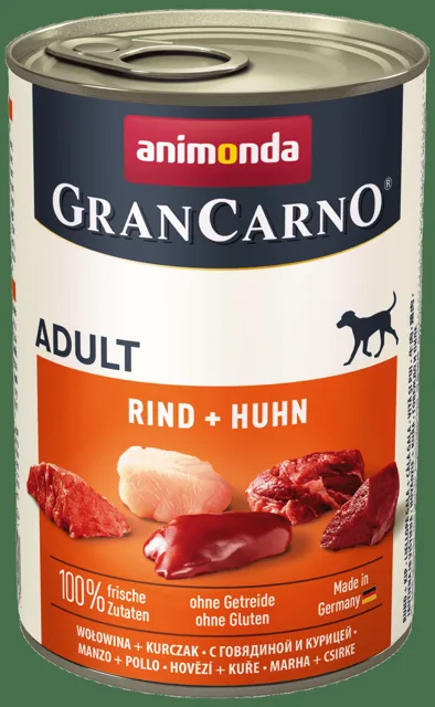 Konzerva Animonda Gran Carno Adult hovězí + kuřecí maso 400g