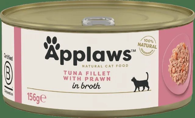 Konzerva Applaws Cat Tin Tuna Fillet with Prawn 156 g