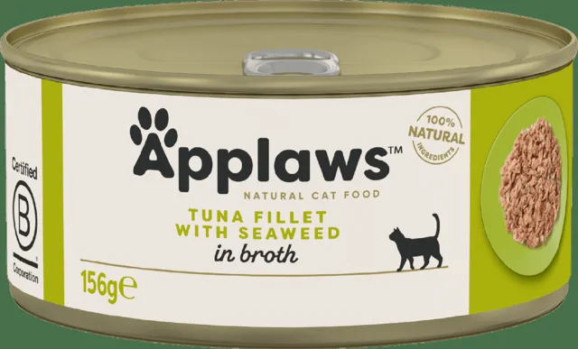 Konzerva Applaws Cat Tin Tuna Fillet with Seaweed 156 g