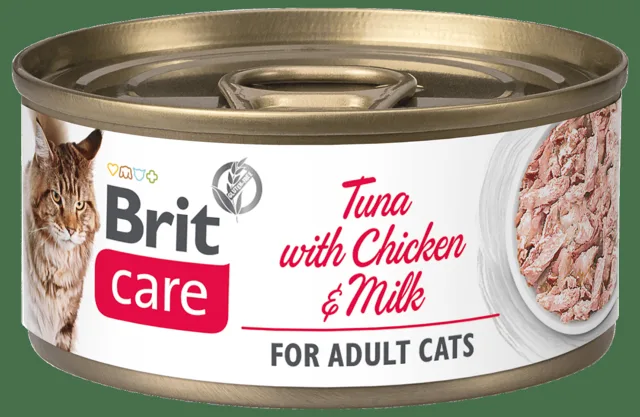 Konzerva Brit Care Cat Tuna with Chicken and Milk 70g