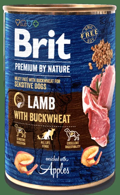 Konzerva Brit Premium by Nature Lamb with Buckwheat 400g
