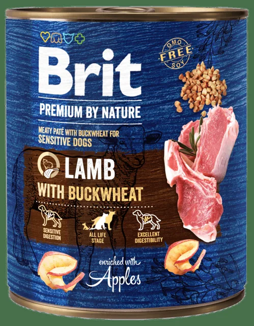 Konzerva Brit Premium by Nature Lamb with Buckwheat 800g