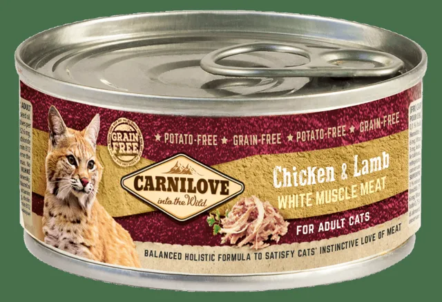 Konzerva Carnilove Chicken & Lamb for Adult Cats 100g