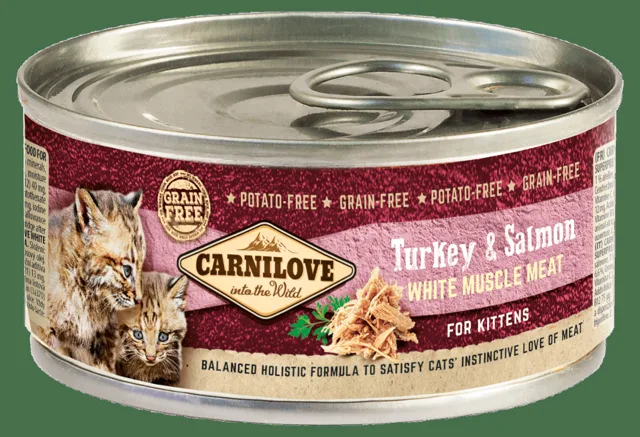 Konzerva Carnilove Turkey & Salmon for Kittens 100g