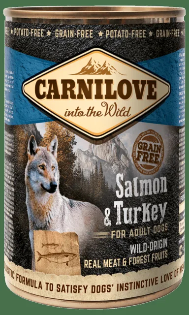 Konzerva Carnilove Wild Meat Salmon & Turkey 400g