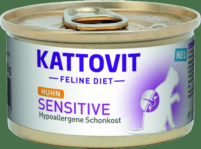 Konzerva Kattovit sensitive kuře 85g