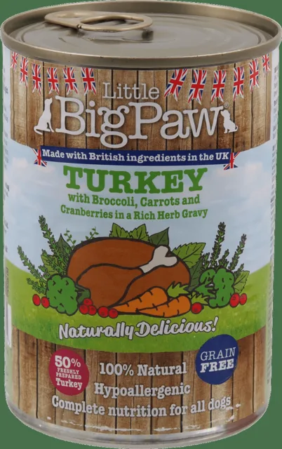 Konzerva Little Big Paw krůta 390g