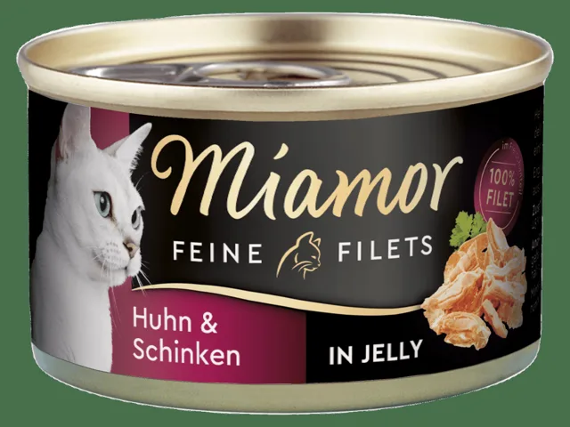 Konzerva MIAMOR Feine Filets kuře + šunka v želé 100g