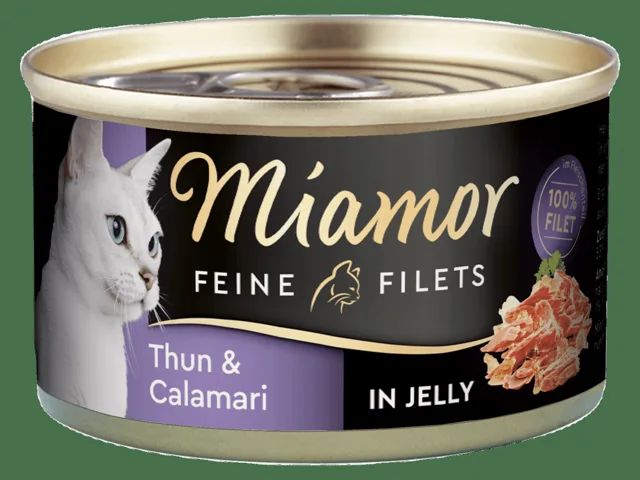 Konzerva MIAMOR Feine Filets tuňák + kalamáry v želé 100g