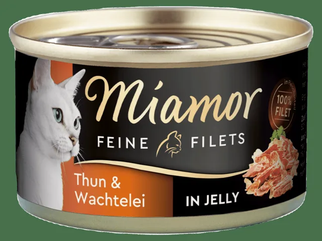 Konzerva MIAMOR Feine Filets tuňák + křepelčí vejce v želé 100g
