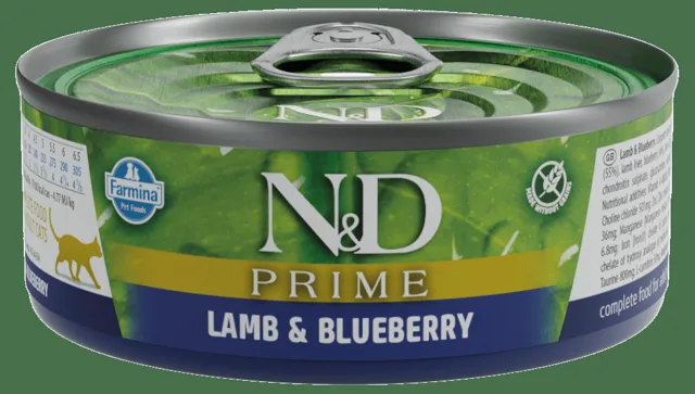 Konzerva N&D Cat Prime Lamb&Blueberry 70g