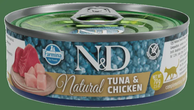 Konzerva N&D Natural Tuna&Chicken 70g
