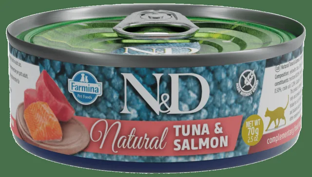 Konzerva N&D Natural Tuna&Salmon 70g