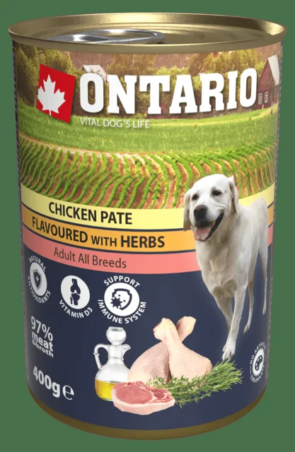 Konzerva Ontario Chicken Pate Flavoured with Herbs 400g