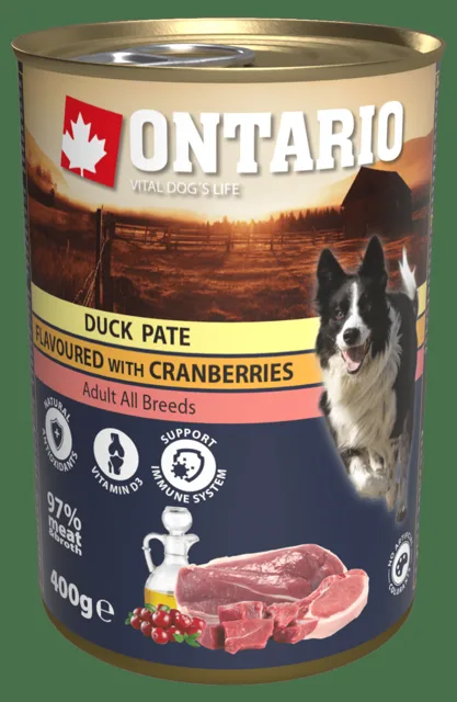 Konzerva Ontario Duck Pate flavoured with Cranberries 400g
