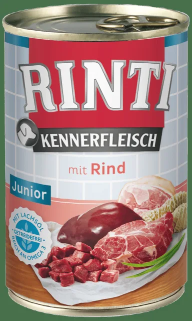 Konzerva Rinti Kennerfleisch Junior hovězí 400g