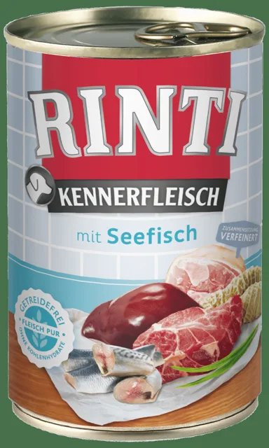 Konzerva Rinti Kennerfleisch mořská ryba 400g