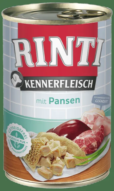 Konzerva Rinti Kennerfleisch žaludky 400g