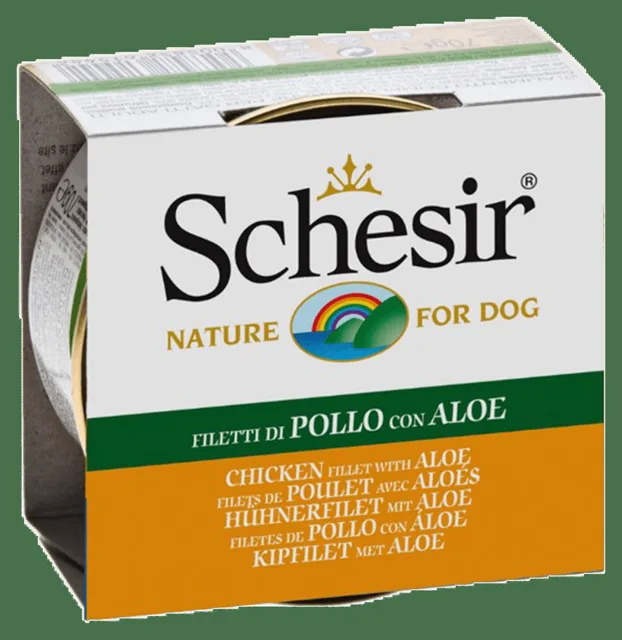 Konzerva Schesir kuřecí+aloe v želé 150g