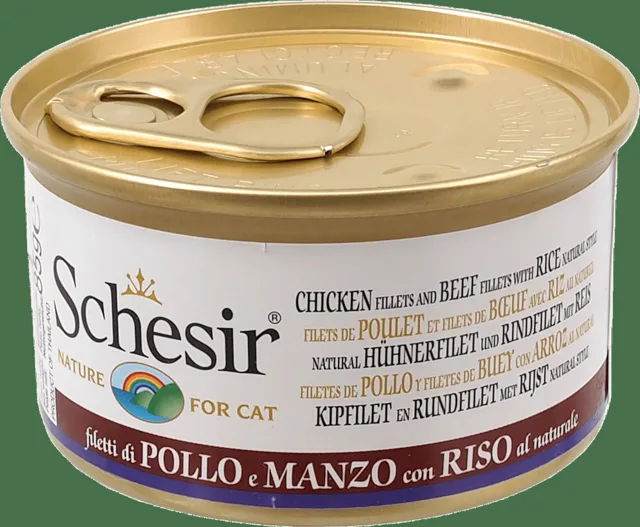 Konzerva SCHESIR kuřecí+hovězí 85g