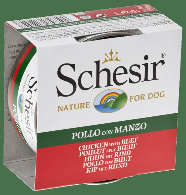 Konzerva Schesir kuřecí+hovězí v želé 150g