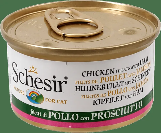 Konzerva SCHESIR kuřecí+šunka v želé 85g