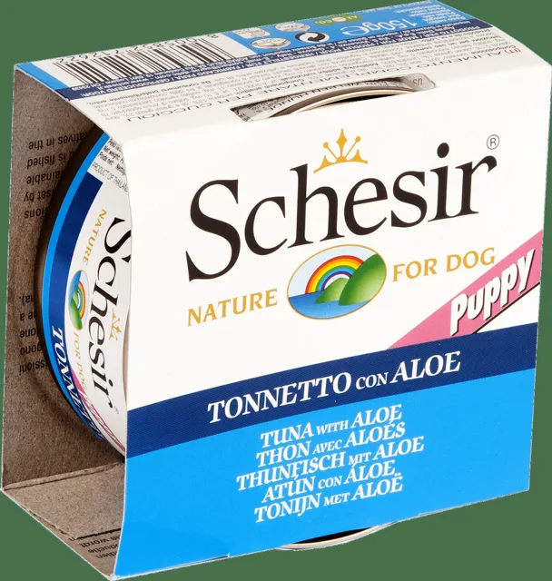 Konzerva Schesir Puppy tuňák+aloe 150g