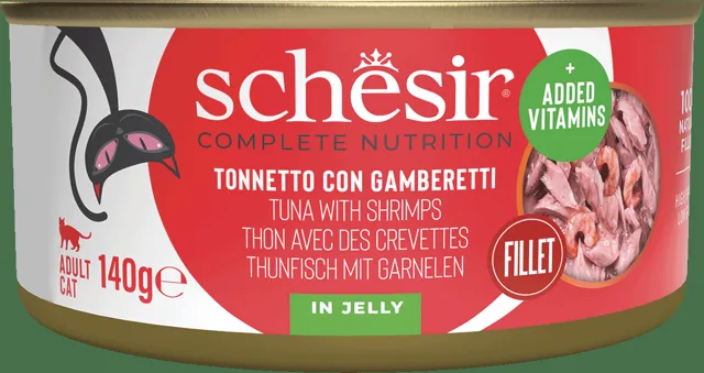 Konzerva SCHESIR tuňák a krevety v želé 140g