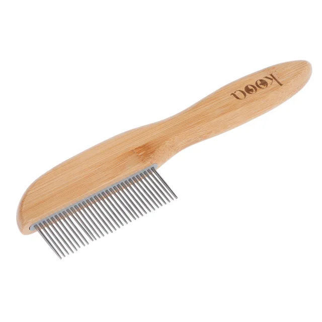 kooa hřebínek z bambusu s otočnými hroty - D 21,5 x Š 5,5 cm