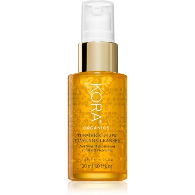 KORA Organics Turmeric Glow Foaming Cleanser čisticí pěna na obličej 30 ml