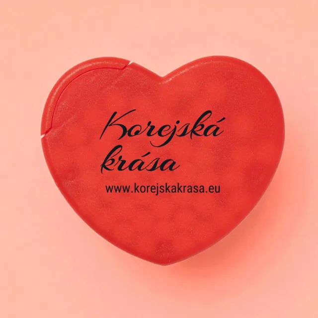 KOREJSKÁ KRÁSA - Dávkovač bonbónů Loves Heart s mentolkami - 100g