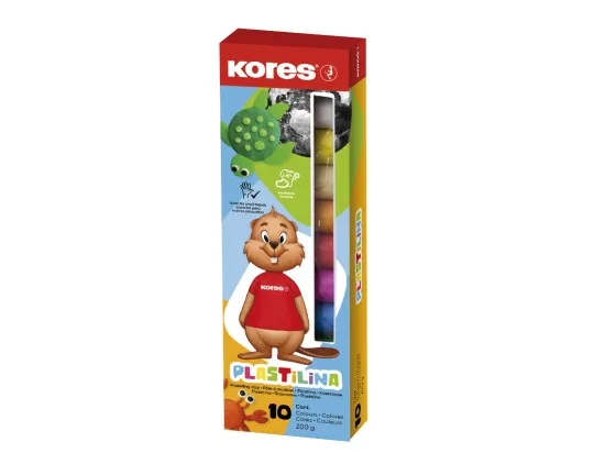 Kores modelovací hmota 10 barev 200 g v balení