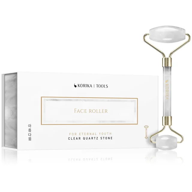 KORIKA Masážní váleček na obličej z čistého křemene (Face Roller)