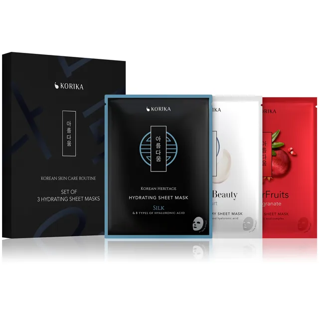 KORIKA Sada pleťových hydratačních masek Hydrating Sheet Masks