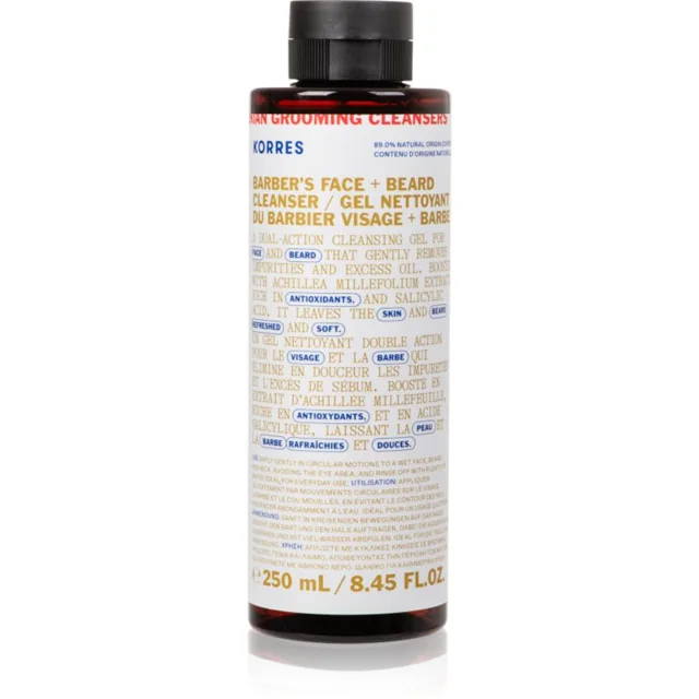 Korres Athenian Grooming čisticí gel na obličej a vousy 250 ml