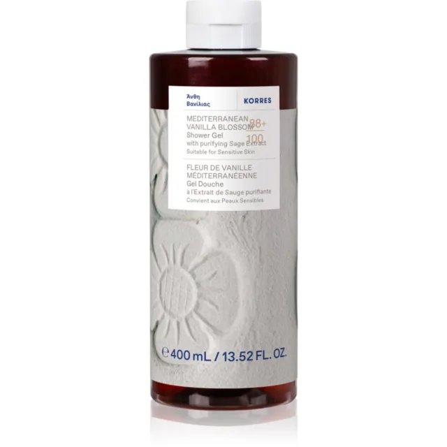 Korres Mediterranean Vanilla Blossom energizující sprchový gel 400 ml
