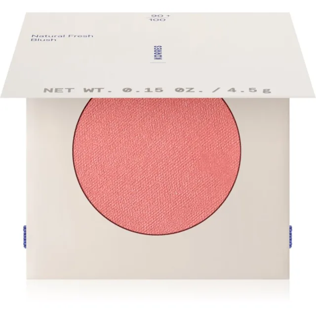 Korres Natural Fresh Blush kompaktní tvářenka odstín Warm Peach 4.5 g