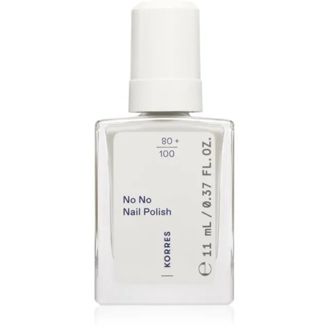 Korres No No Nail Polish pečující lak na nehty odstín 02 Milky White 11 ml