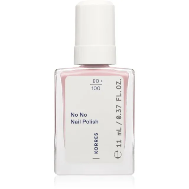 Korres No No Nail Polish pečující lak na nehty odstín 17 Creamy Pink 11 ml