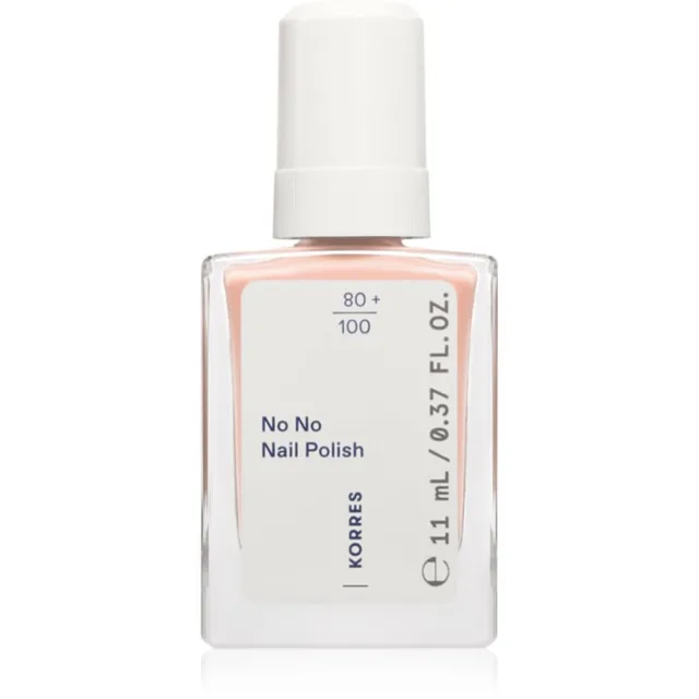 Korres No No Nail Polish pečující lak na nehty odstín 20 Peach Blush 11 ml