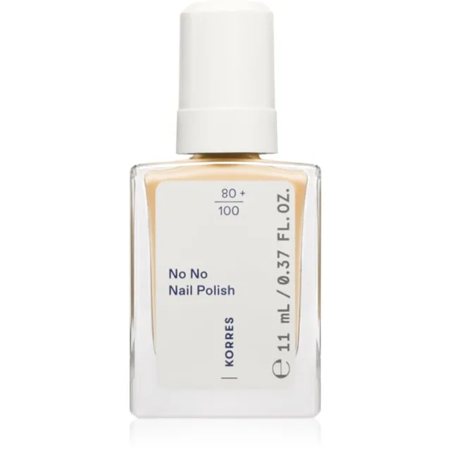 Korres No No Nail Polish pečující lak na nehty odstín 32 Pastel Yellow 11 ml