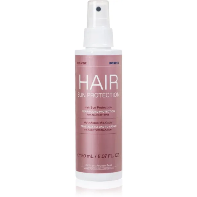 Korres Red Vine Sun Protection ochranný sprej pro vlasy namáhané sluncem 150 ml