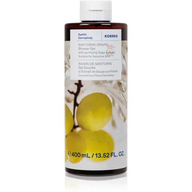 Korres Santorini Grape revitalizující sprchový gel 400 ml