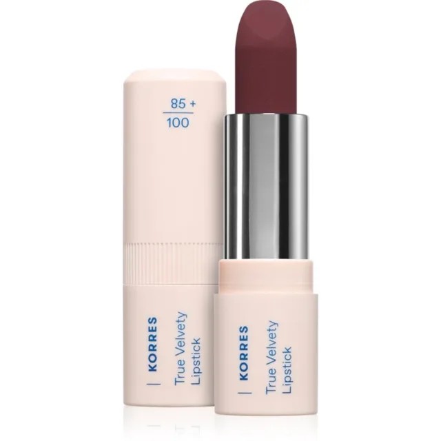Korres True Velvety Lipstick krémová rtěnka se saténovým finišem odstín Wine Red 3 g