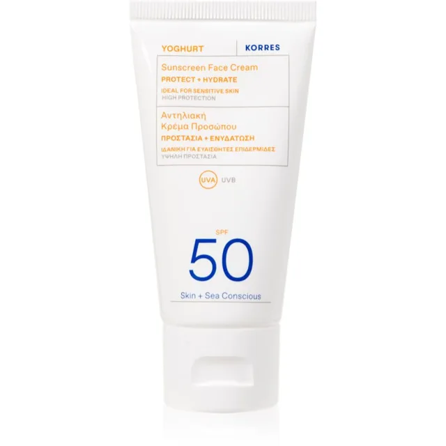 Korres Yoghurt Sunscreen opalovací krém na obličej s hydratačním účinkem SPF 30 50 ml